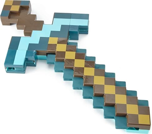 Transforming Minecraft Diamond Sword Pick-Axe Toy