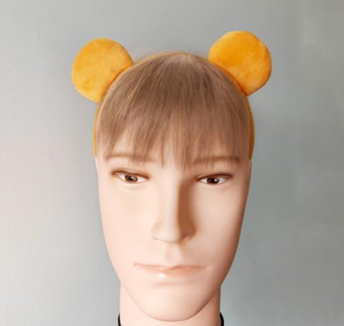 Yellow Bear Ears Headband for Adults Halloween Costume Bear Headband Party