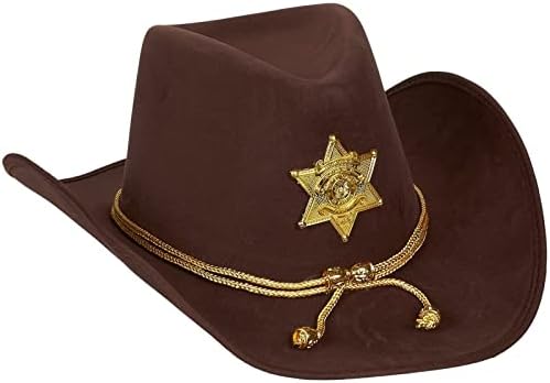 Juvale Cowboy Sheriffs Hat - Fun Party Outfit Costume