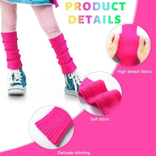 Giegxin Kids 80s Workout Costume Halloween Accessory Set