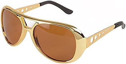 Big Mos Toys Rockstar 50s Sunglasses Gold Aviator Frames
