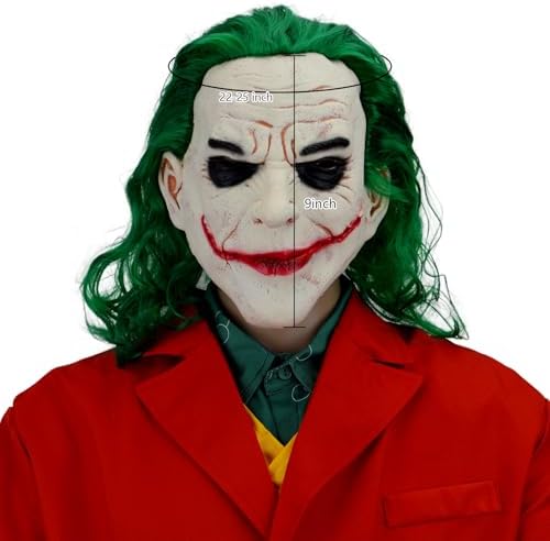 FREE BEAUTY Halloween Latex Joker Mask