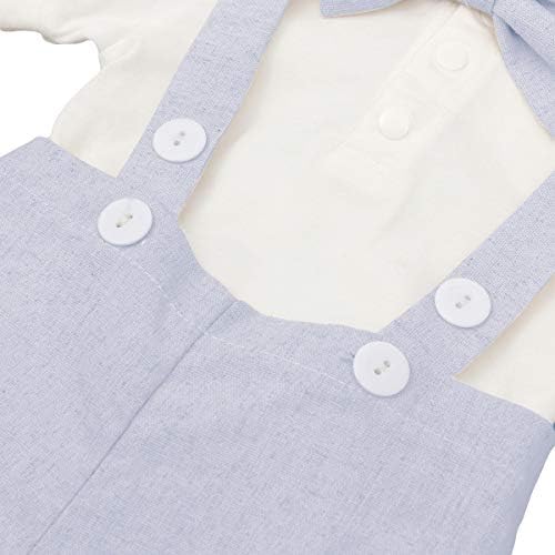 imekis baby boy Baptism Christening Tuxedo Romper Suit