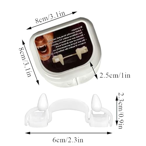 AUOCATTAIL Retractable Vampire Fangs Reusable Creepy Mask for Halloween Cosplay