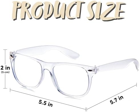 Spooktacular Transparent Nerd Glasses