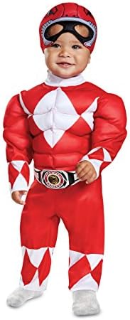 Disguise Red Ranger Infant Muscle Child Costume 12-18 Months