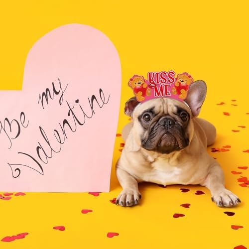 Comelodiant 6PCS Valentines Day Headbands - Perfect for Parties More