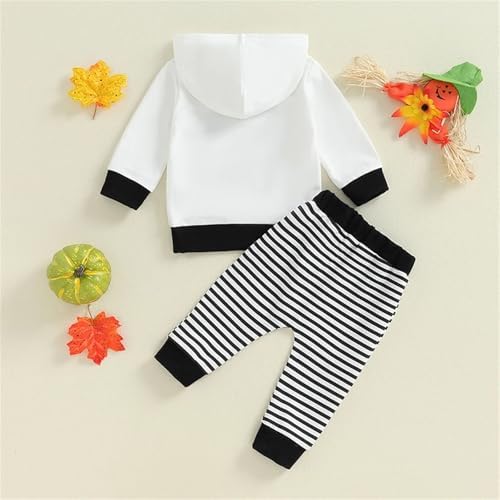 Baby Halloween Striped Hoodie Set