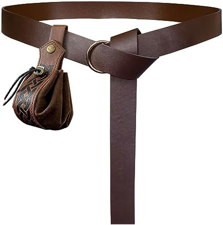 Medieval O-Ring Belt with Drawstring Pouch Retro_PROP