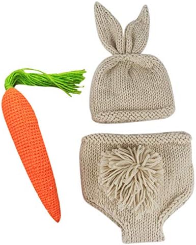 Newborn Baby Easter Bunny Photography Props Costume Set