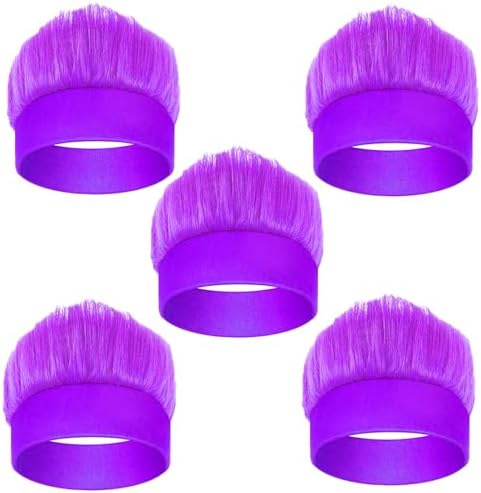 Vegove 5-Piece Hairy Headband Set for Spirit Day Halloween