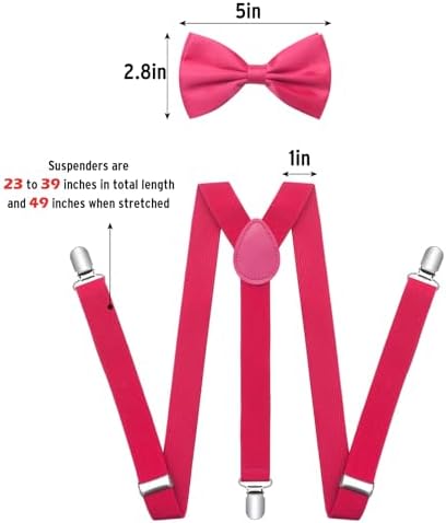 Stylish Suspenders Bow Ties Set for Boys Girls