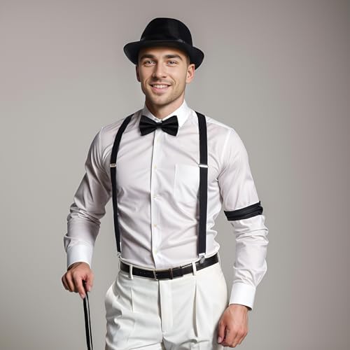 1920s Mens Costume Accessories Set Gangster Look