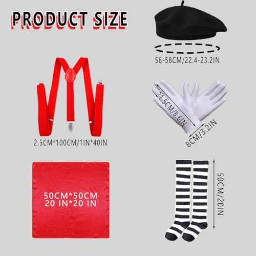 French Mime Look - Perfect Set for Occasions