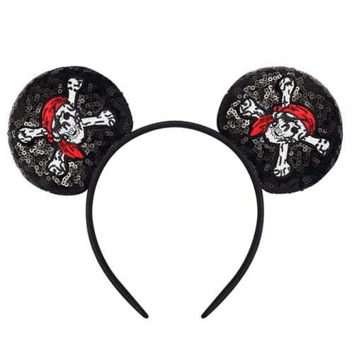 RCJERA Pirate Themed Mouse Ears Headband