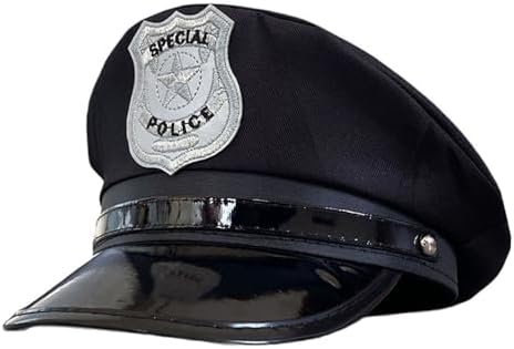 5-in-1 Police_hat_Cosplay set Perfect for Costumes Halloween Parties