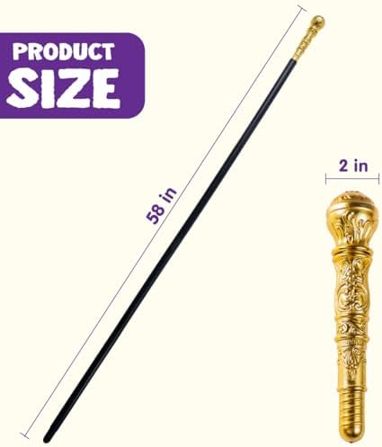 Captain of Spooktacular Costumes Walking Cane Halloween Costume Accessory