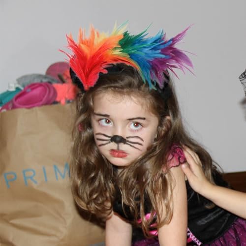 Fluffy Feather fascinator headband for Women Girls