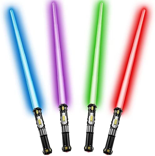 4-Piece LED Space Saber Set for Kids Adults