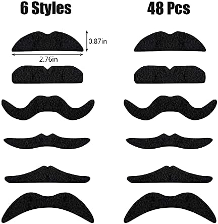 Perfect Fake Mustaches for Halloween or Performance