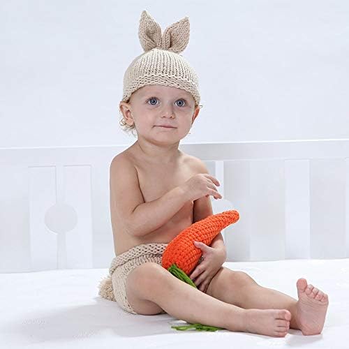 Newborn Baby Easter Bunny Photography Props Costume Set