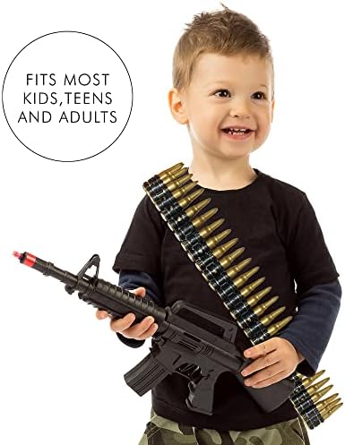 Fake Ammo Belt - Plastic Military Toy for Kids and Adults