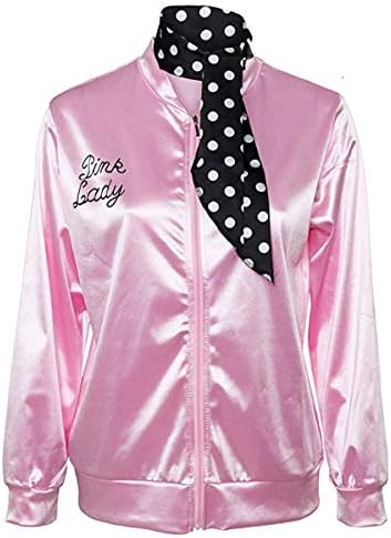 CISSTEC 1950s Pink Satin Jacket