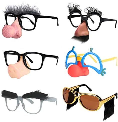 6-Piece Halloween Glasses - Perfect for Fests Cosplays