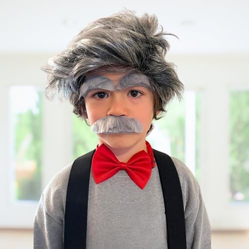 Fake Mustache for Kids Halloween and Grandpa Costumes