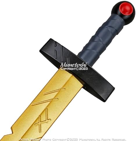 Golden Battle Sword Costume Prop for Fantasy Fans