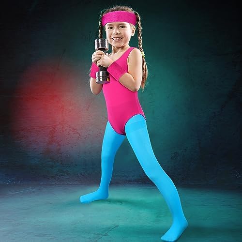 Giegxin Kids 80s Workout Costume Halloween Accessory Set