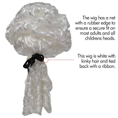 George Washington Historical Wig Costume Accessory