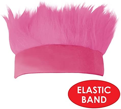 Beistle Pink Hairy Headband For Breast Cancer Awareness