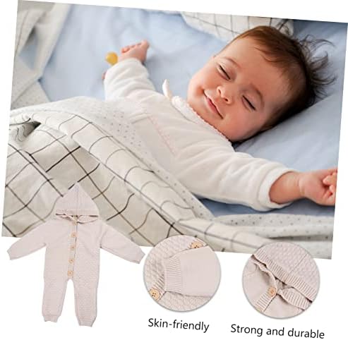 Knitted Jumpsuit for Toddlers with Rabbit Hair Decor