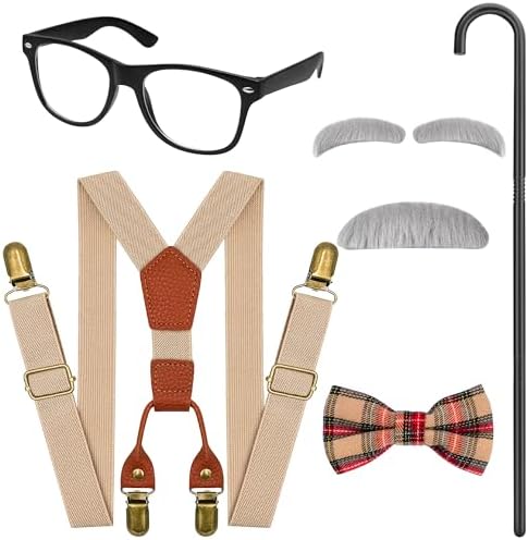 Kids 100 Days of School Costume - 100th Day Grandpa Style