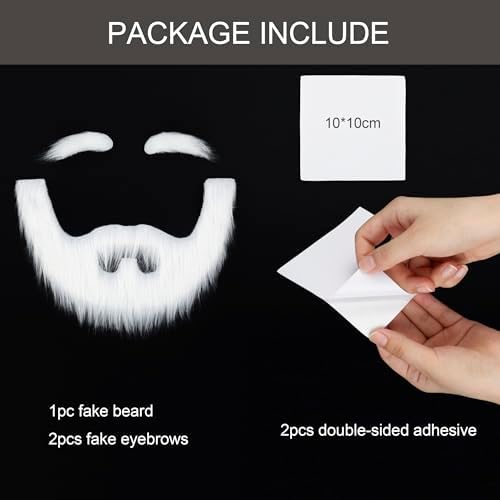 Yan Dream Fake Beard and Mustache Set for Halloween