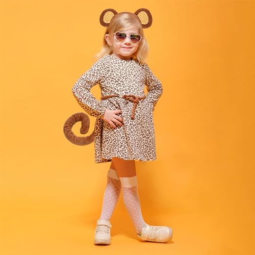 Fun Monkey Ears Tail Costume Set - Perfect for Halloween More