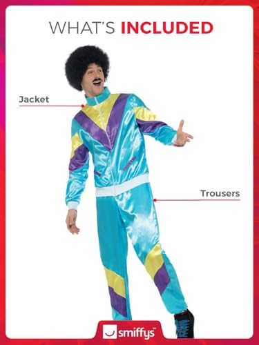 80s Shell Suit Costume Large