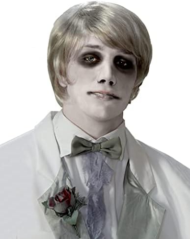 Mens Ghost Gentleman Costume Wig Gray One Size