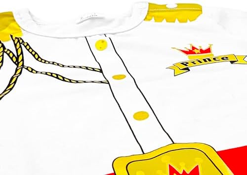 Baby Boy Prince Halloween Costume with Gold Crown