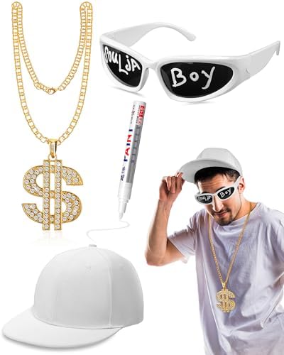 Yahenda Hip Hop Costume Kit 80s90s Style