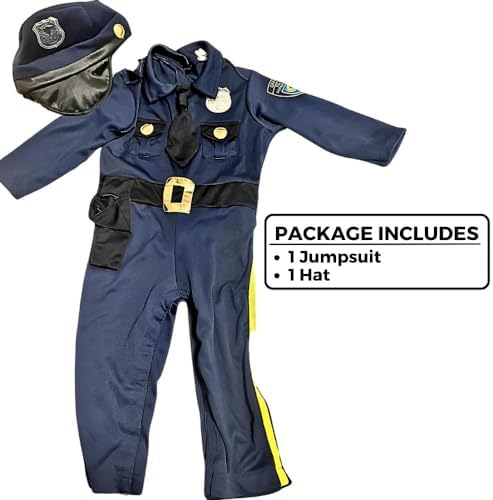 Amscan Navy Blue Police Costume for Kids-_party Gift signIn