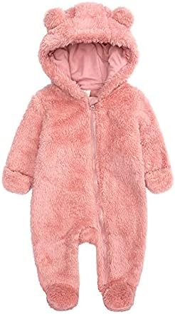 AMIMOJY Boys fleece romper