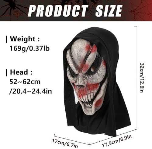 Scream Spooky Halloween Mask - Latex Cosplay Party Accessories