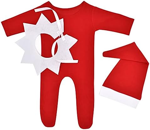 Newborn Photography Props Outfits Christmas Hat Leggings for Baby