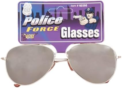 Mirrored Police Glasses Costume Accessory - Ob_dropdown_loc_msg