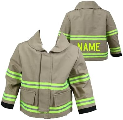 Firefighter Personalized Tan Baby Jacket