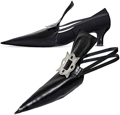 Skeleteen Witch Costume Shoe Covers - Pointy Faux Leather