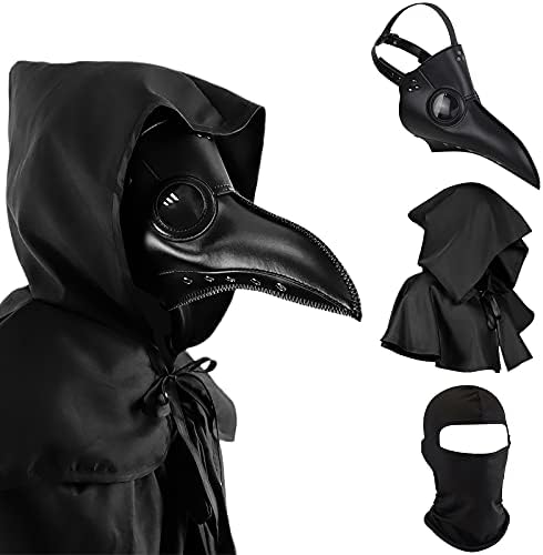NC Halloween Plague Doctor Mask Steampunk Costume Set