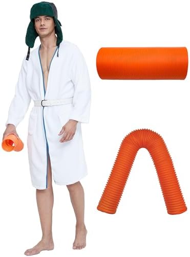 Tuoweey Mens 80s Christmas Costumes Set for Party Vacation Cosplay evenings